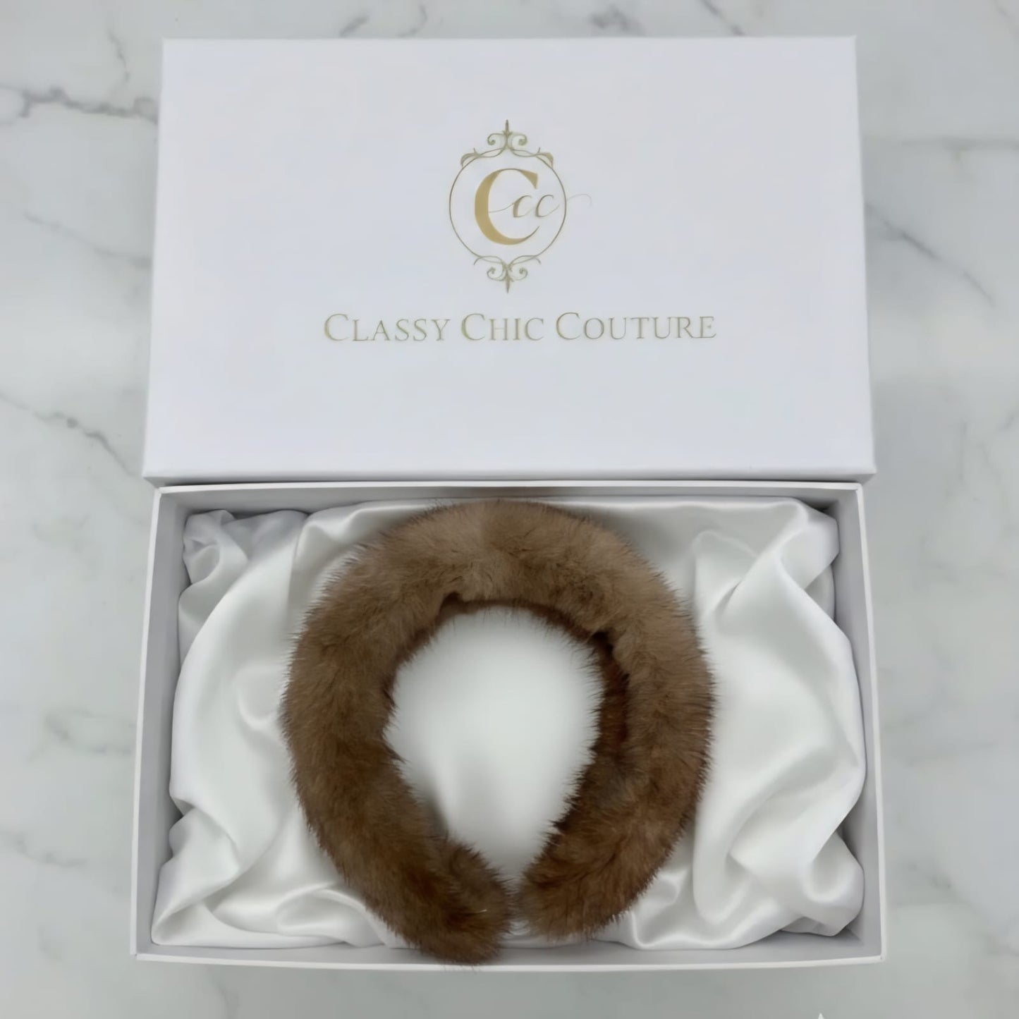 Luxury real fur headband