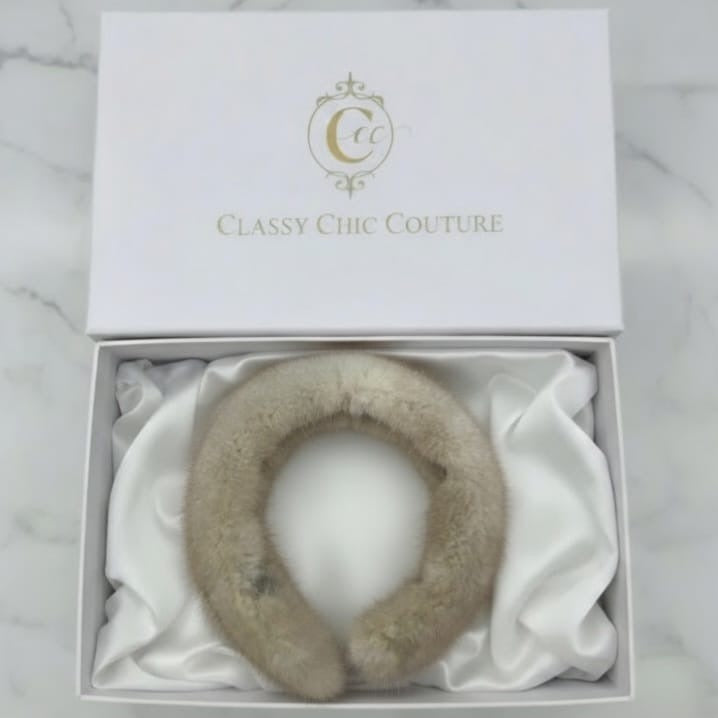 Luxury real fur headband