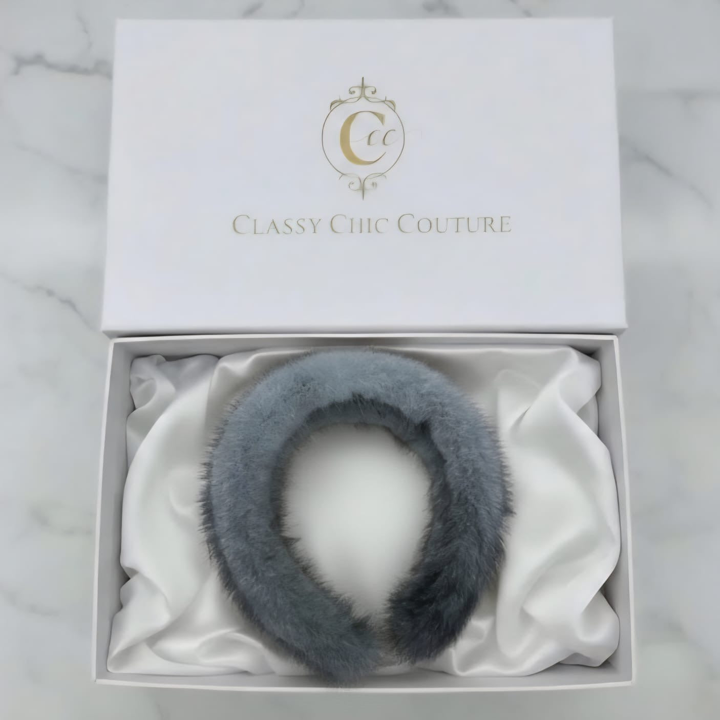 Luxury real fur headband