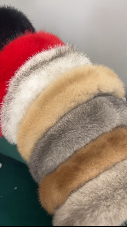 Luxury real fur headband