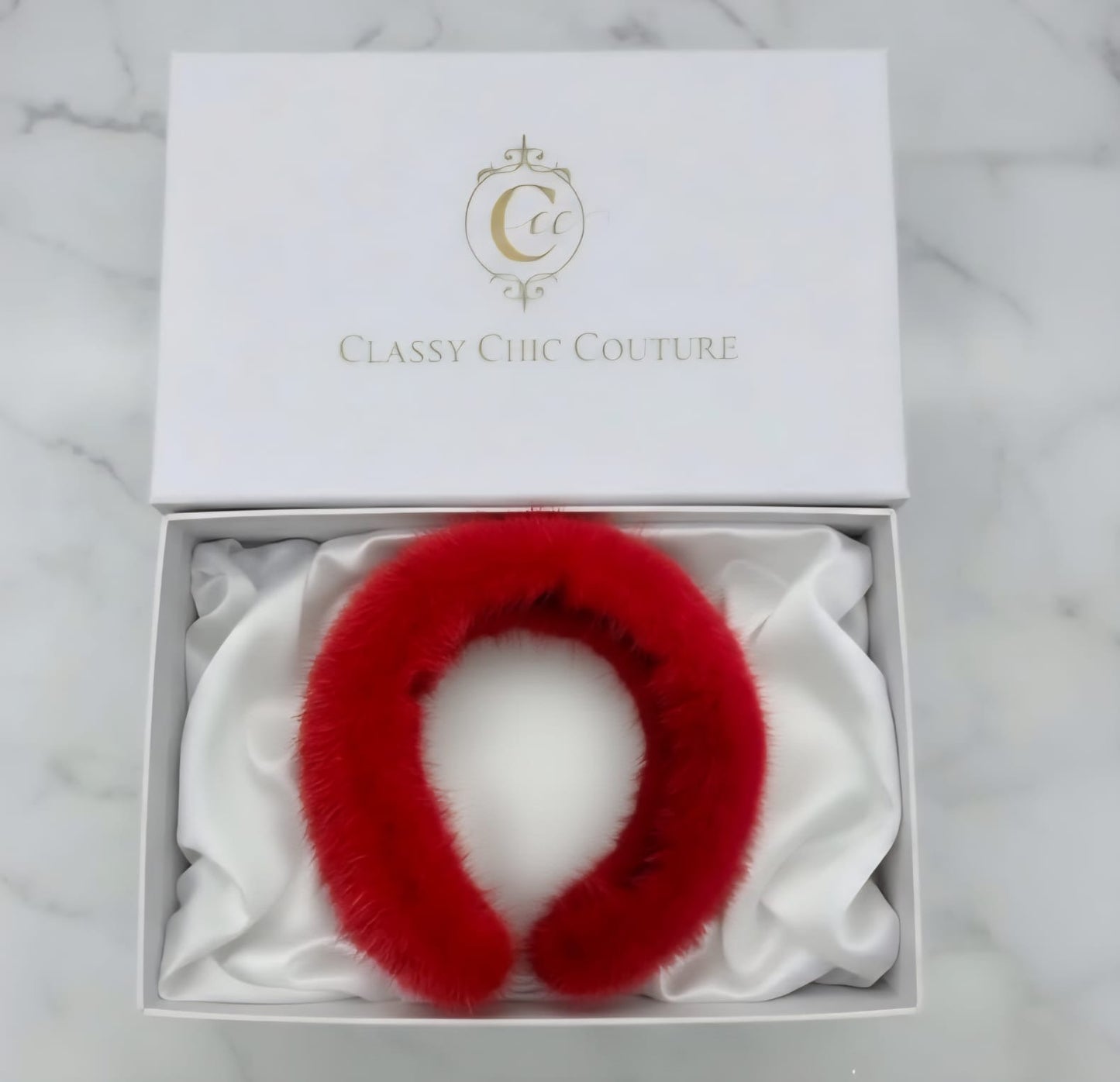 Luxury real fur headband